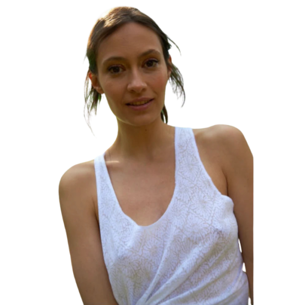 Bohemian White Tank Top
