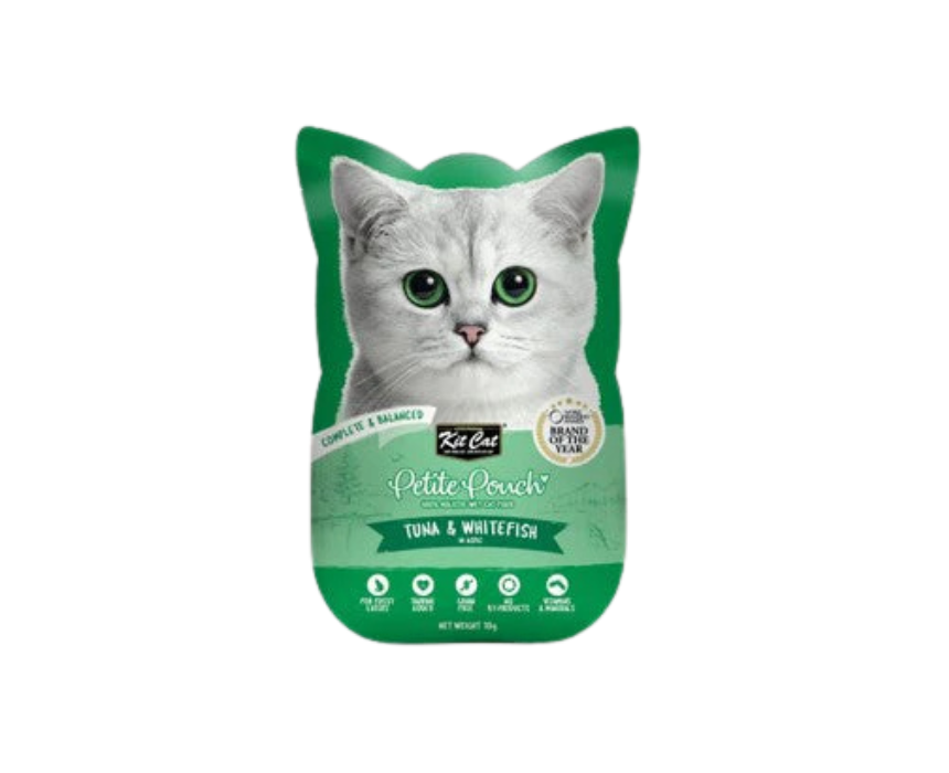 3 Kit Cat Petite Pouch Premium Wet Cat Food - Image 1