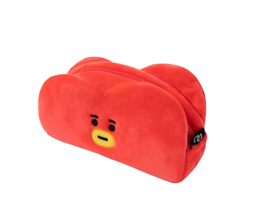 3 Red Tata Plush Pencil Case - Image 1