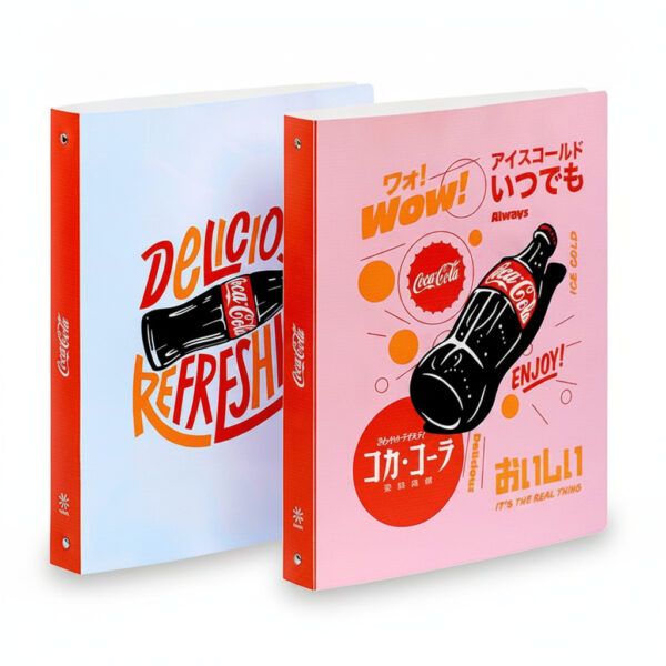 Ring Binder A4 4 Rings Spine 3.5cm Polypropylene Coca-Cola Tasty #VIQ-218502-05