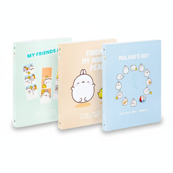 Ring Binder A4 4 Rings Spine 2.5cm Polypropylene Molang #VIQ-609481-08