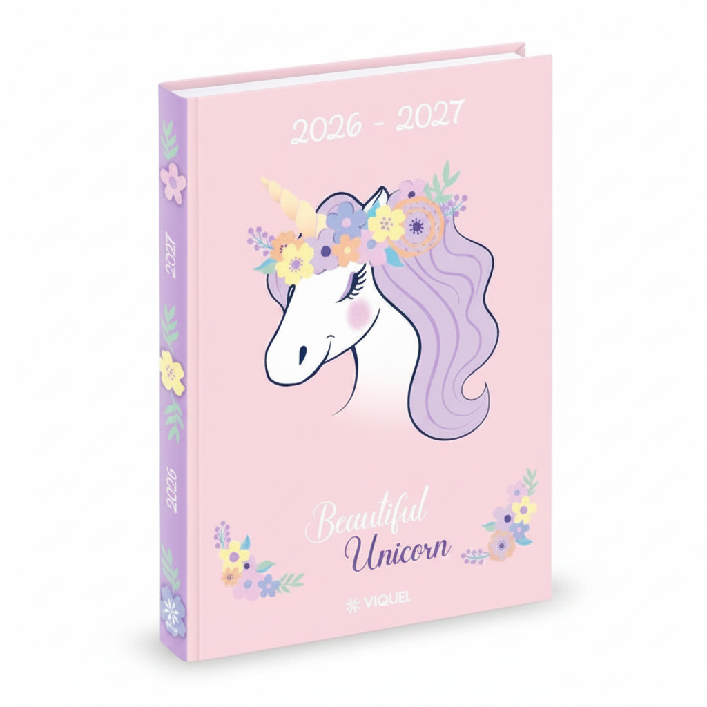 3135257455109 School Diary 11x17cm Aug 2026-Jul 2027 Licorne #VIQ-745510-05