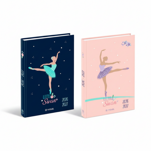 School Diary 11x17cm 336 Sheets Aug 2026-Jul 2027 Little Swan #VIQ-745550-05