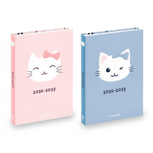 School Diary 11x17cm Aug 2026-Jul 2027 Miaou #VIQ-745551-05