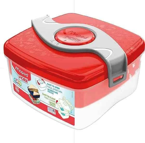 3154148701033-1_d5a85473-0ed5-4fd0-9ae7-73c99a34f255 Maped Picnik Lunch Box Medium - Red