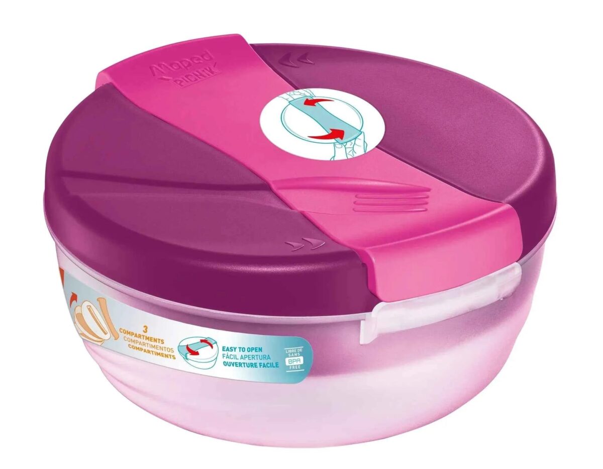 3154148726012-1_3db91a7c-0ff5-48bb-a4cd-8d7088d3a48f Maped Picnik Lunch Bowl Large - Pink