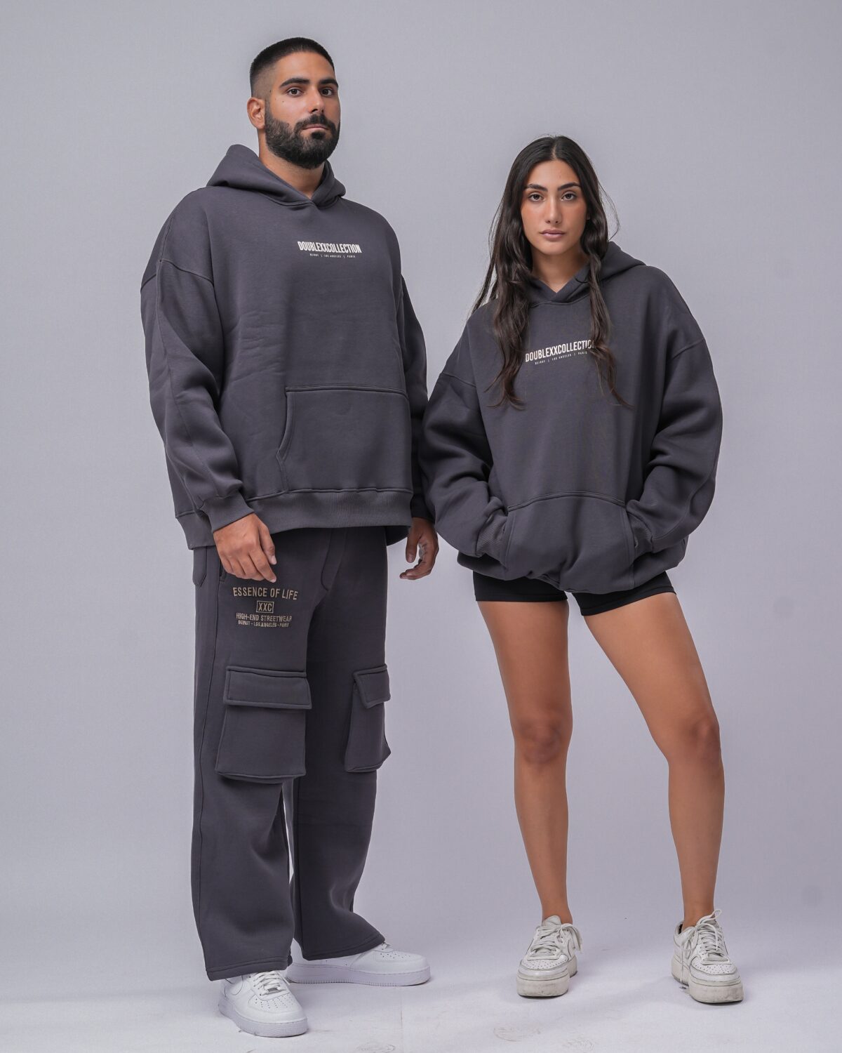 340230E9-A7BC-4AEB-8FC7-8F8D9B0B02D7 Signature Hoodie - Dark Grey