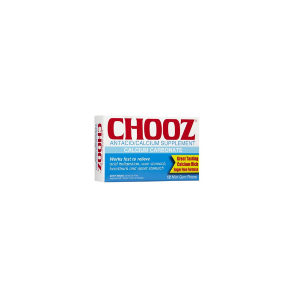 Antacid Calcium Supplement Indigestion Relief Chooz
