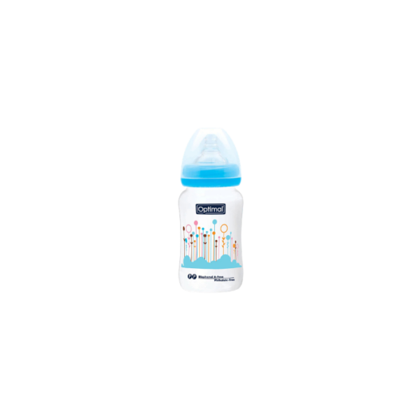 Wide Neck Feeding Bottle 2 Pack Optimal