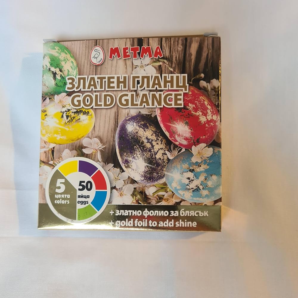 3800202031157 Pearl Egg DYE 5 colors Gold Glance#B-593