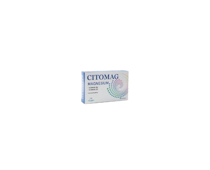 381 Magnesium Vitamin B6 Capsules Energy Wellbeing Citomag - Image 1