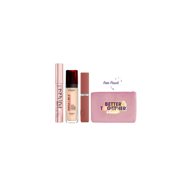 Makeup Set Mascara Foundation Lipstick Bundle L’Oréal Paris