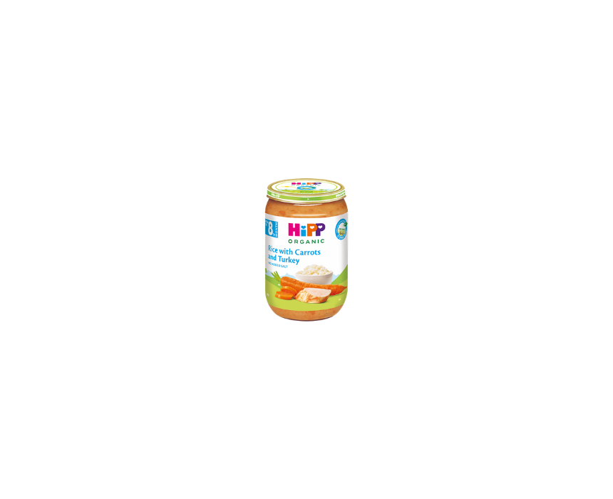 392 Organic Rice Carrots with Turkey HiPP - Image 1