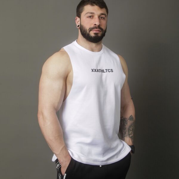 XXATHLTCS Oversized Fit Tank Top - White