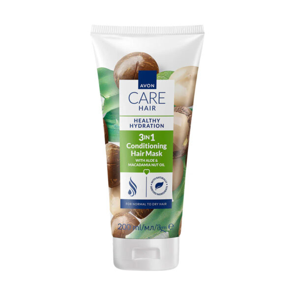 Avon Care Hair 3in1 Conditioning Hair Mask With Aloe & Macadamia Nut Oil 200ml