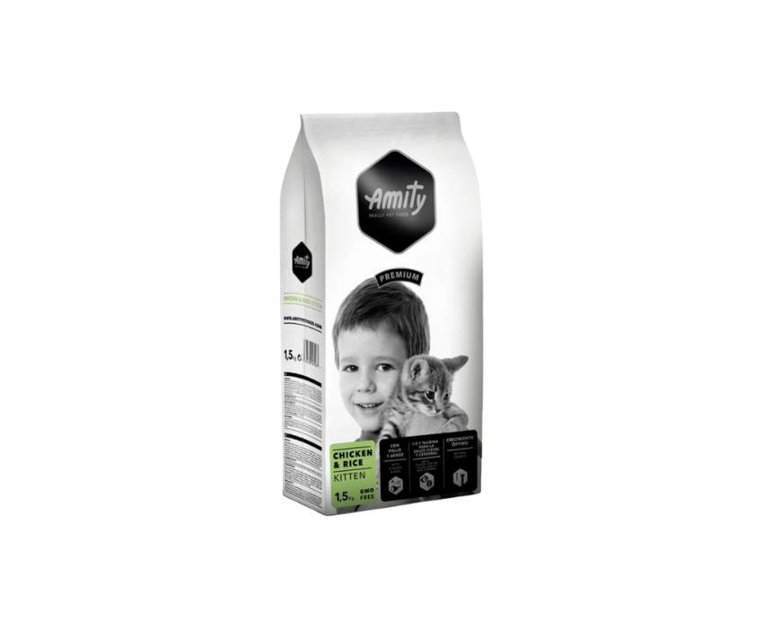 4 Amity Premium For Kitten Chicken And Rice - Image 1