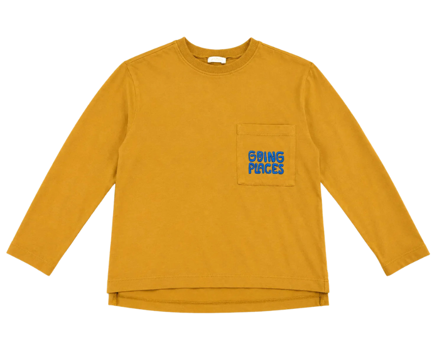 4 Zara Boys Light Brown Growing Places Printed Long Sleeve Blouse - Image 1