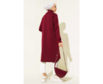 Regular Fit Emerald Green Half Zip Basic Long Tunic - Image 