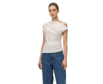 The Origami Drape Top Crisp White - Image 