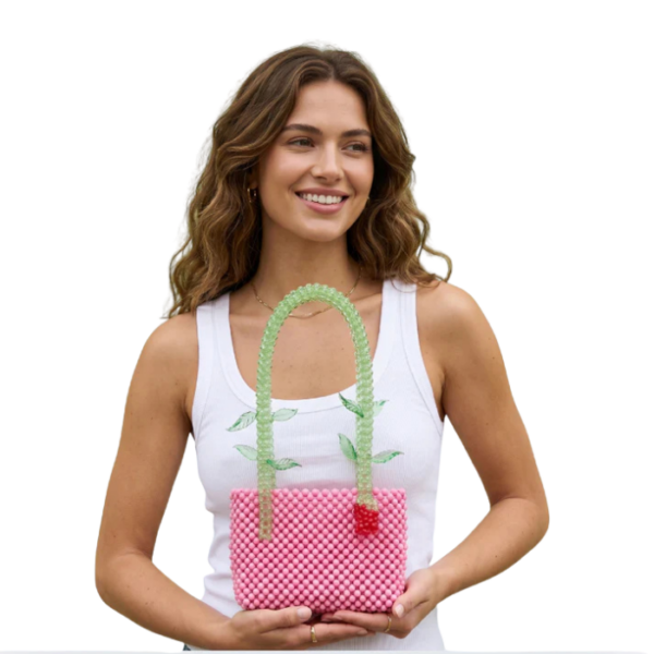 The Garden Party Beaded Bag Tote Rose And Ivy