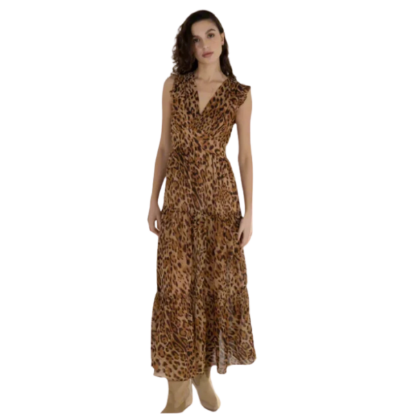 Flowy Animal Print Dress