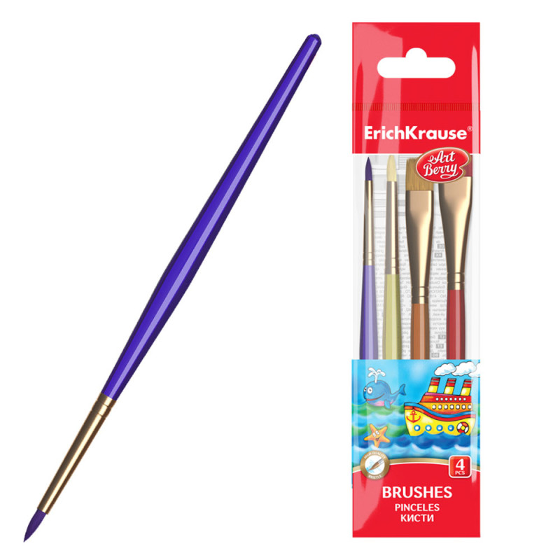 4041485560883 Synthetic Brushes Artberry For Drawing And Decorating 4 for painting and craft work. #56088