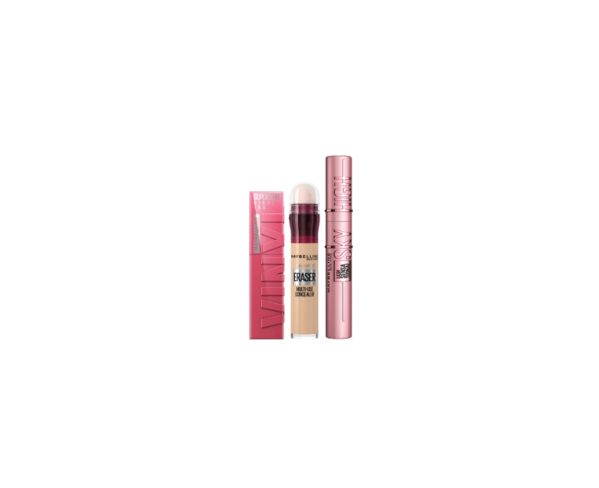 449 Makeup Bundle Vinyl Ink Concealer Mascara Maybelline - Image 1