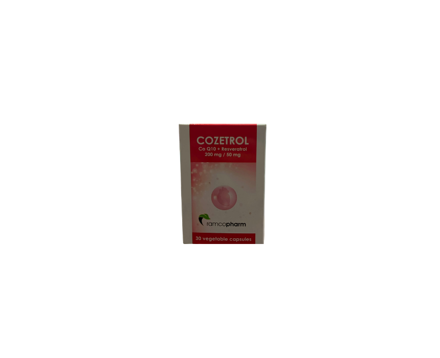 467 Cozetrol CoQ10 + Resveratrol 200mg/50mg – Antioxidant & Energy Support Supplement - Image 1