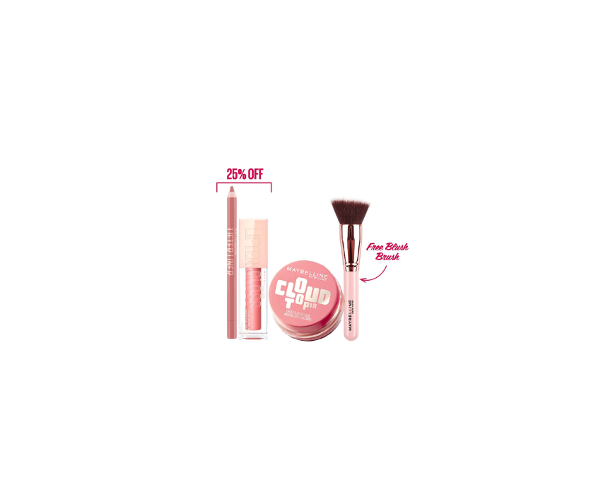 477 Makeup Set Cheek Lip Mousse Gloss Maybelline - Image 1