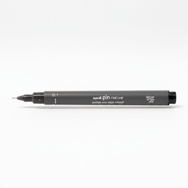 Fineliner Unipin Pen Pigment Ink Dark Grey 0.1Mm#01-200