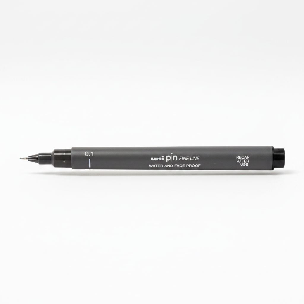 4902778230756 Fineliner Unipin Pen Pigment Ink Dark Grey 0.1Mm#01-200