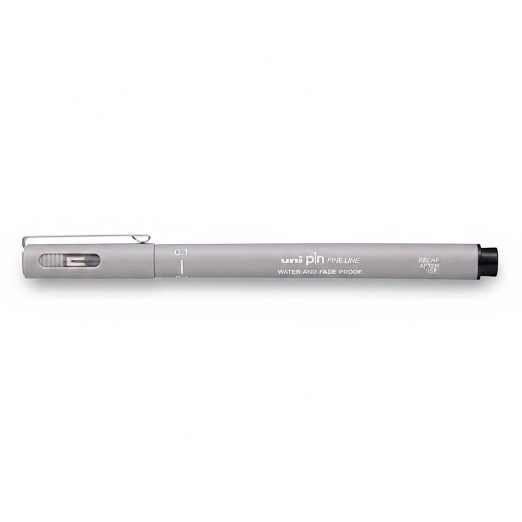 4902778230763 Fineliner Unipin Pen Pigment Ink Light Grey 0.1Mm#01-200