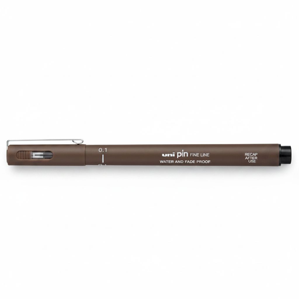 4902778230770 Fineliner Unipin Pen Pigment Ink Brown 0.1Mm#01-200