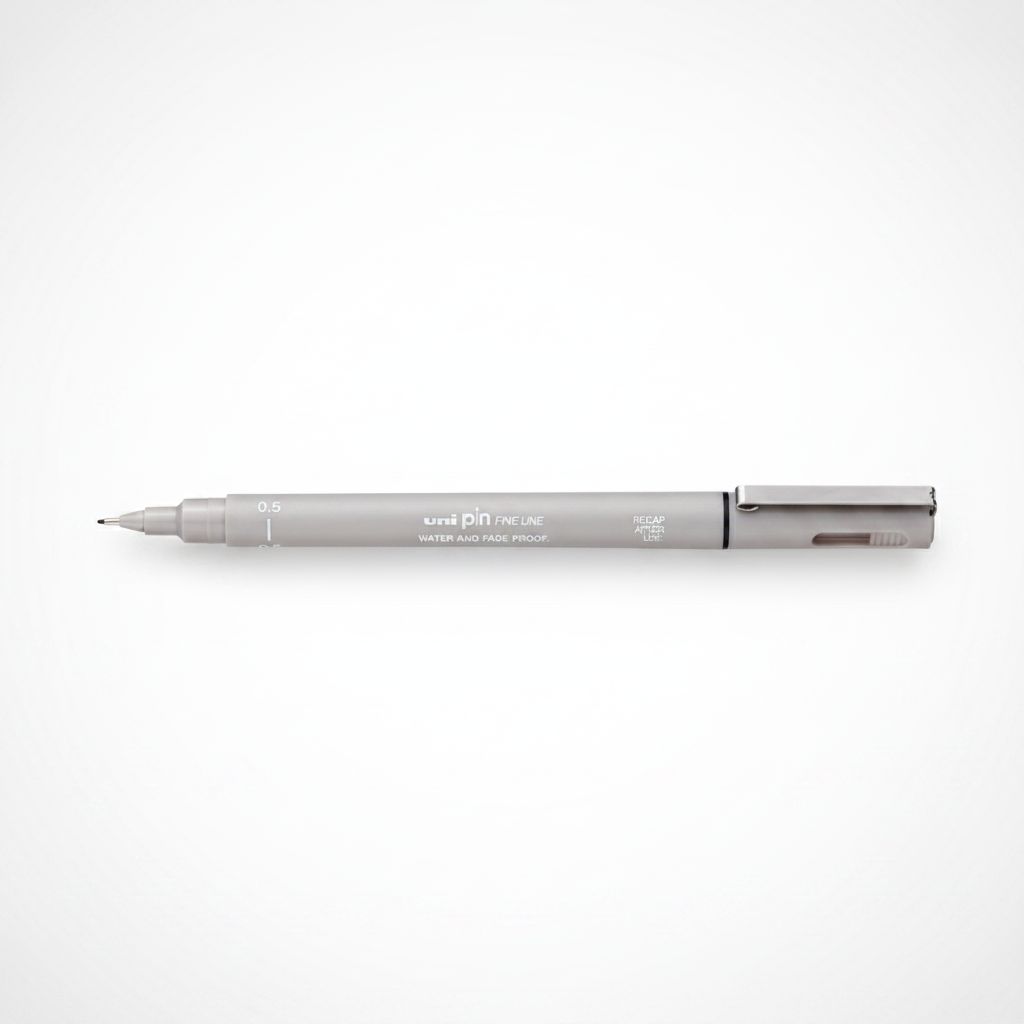 4902778230794 Fineliner Unipin Pen Pigment Ink Light Grey 0.5Mm#05-200