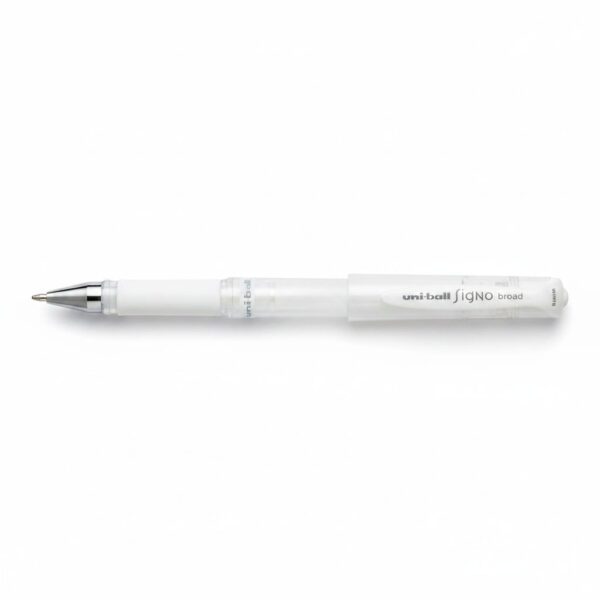 Signo Broad Gel Pen White #Um153