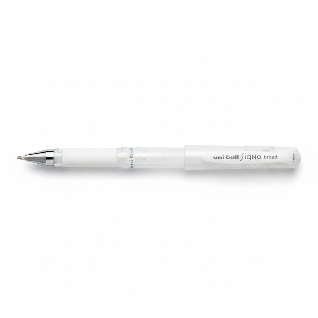 4902778588802-1 Signo Broad Gel Pen White #Um153