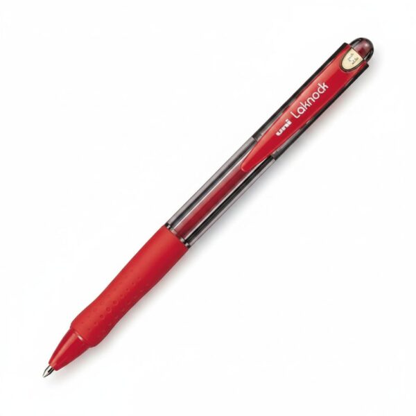 Ball Pen Laknock Retractable Red 1.4Mm #Sn100(14)