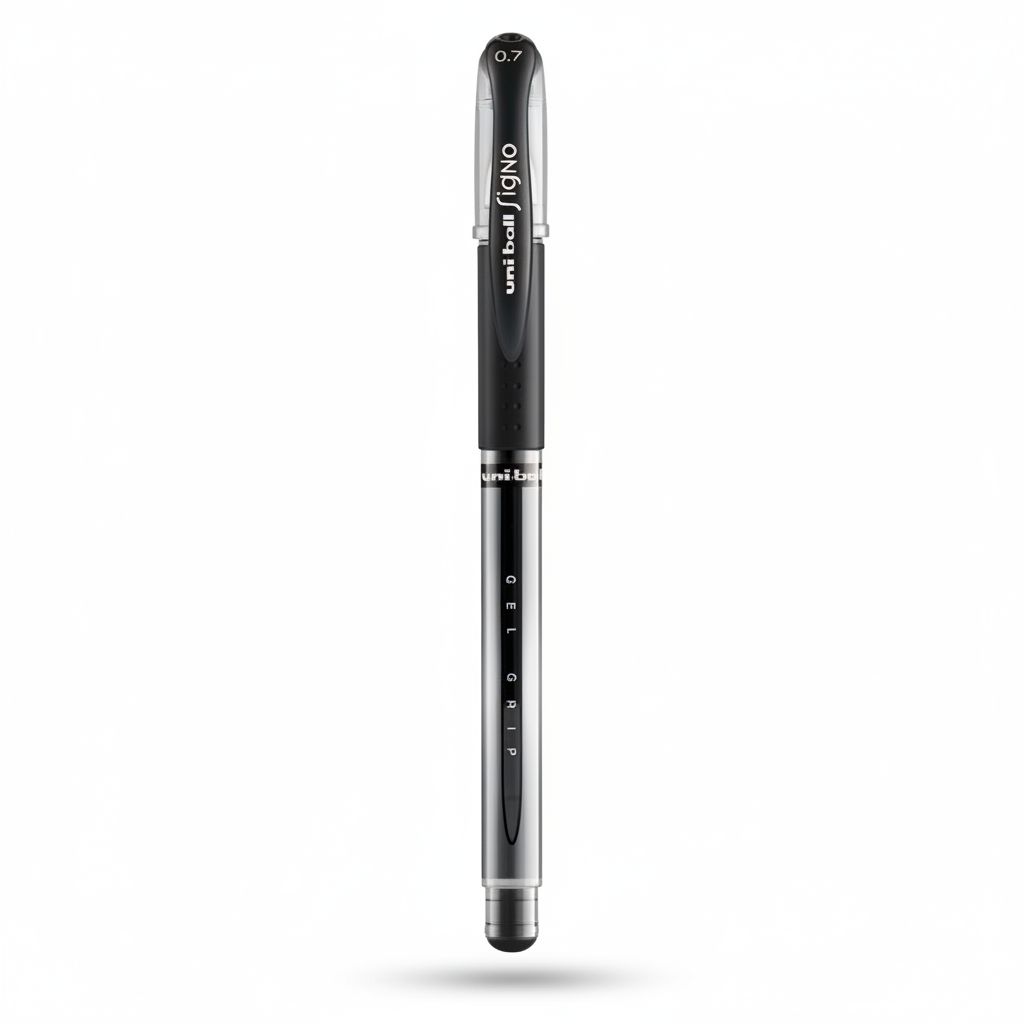 4902778751084-6 Roller Gel Pen With Grip Signo 0.7Mm Black #Um151S