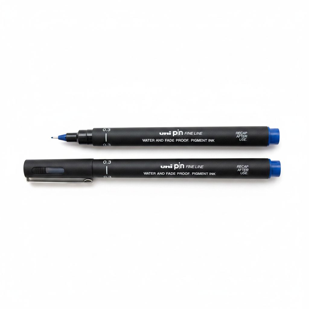 4902778915332-3 Fineliner Unipin Pen Pigment Ink Blue 0.3Mm#03-200