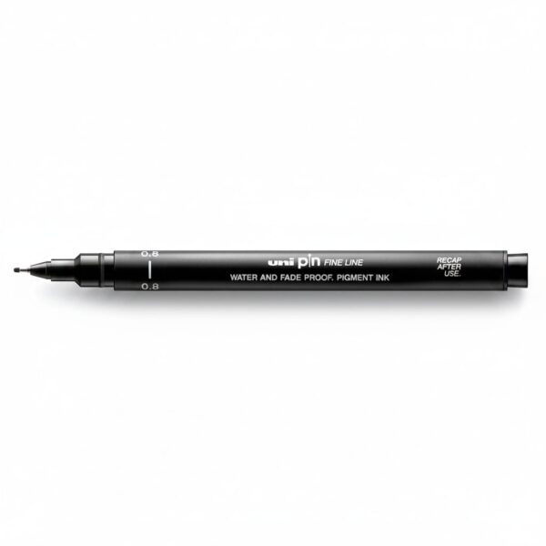 Fineliner Unipin Pen Pigment Ink Black 0.8Mm#08-200