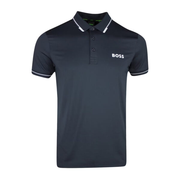 Boss - Navy Blue Slim-Stretch Polo Paul Pro