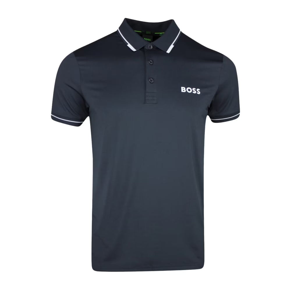 49f6028f95873746d73397a9432218e0 Boss - Navy Blue Slim-Stretch Polo Paul Pro