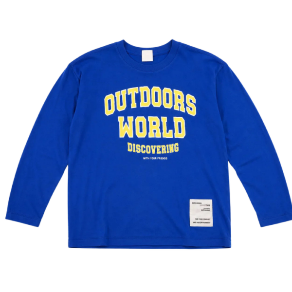 Zara Boys Royal Blue Outdoors World Printed Blouse