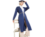 Indigo Fine Ribbed Long Cardigan - Image 