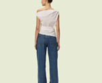The Origami Drape Top Crisp White - Image 