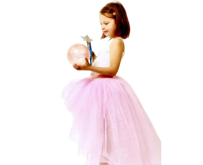 5 Tutu Rock Long Pink Skirt - Image 1