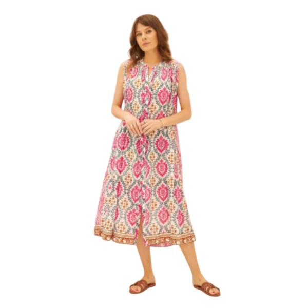 Batik Of Love Long Buttoned Dress