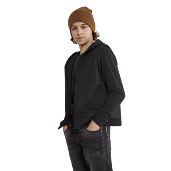 Zip Jacket Set Black