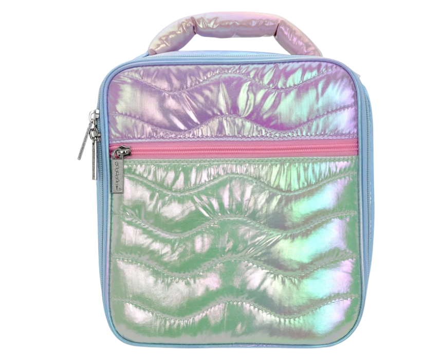 5 Color Block Quilted Lunch Bag - Image 1