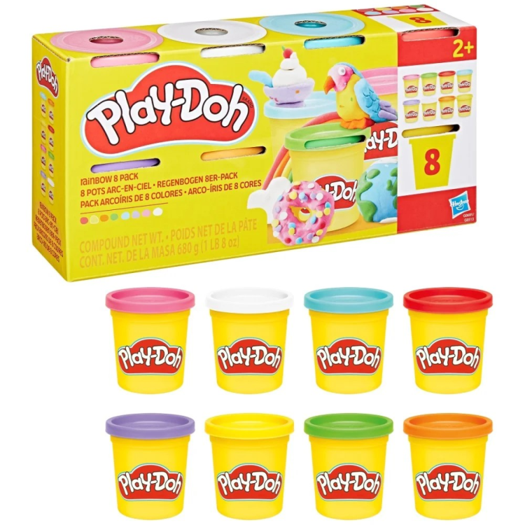 5010996287793 Play-Doh Rainbow 8 pack